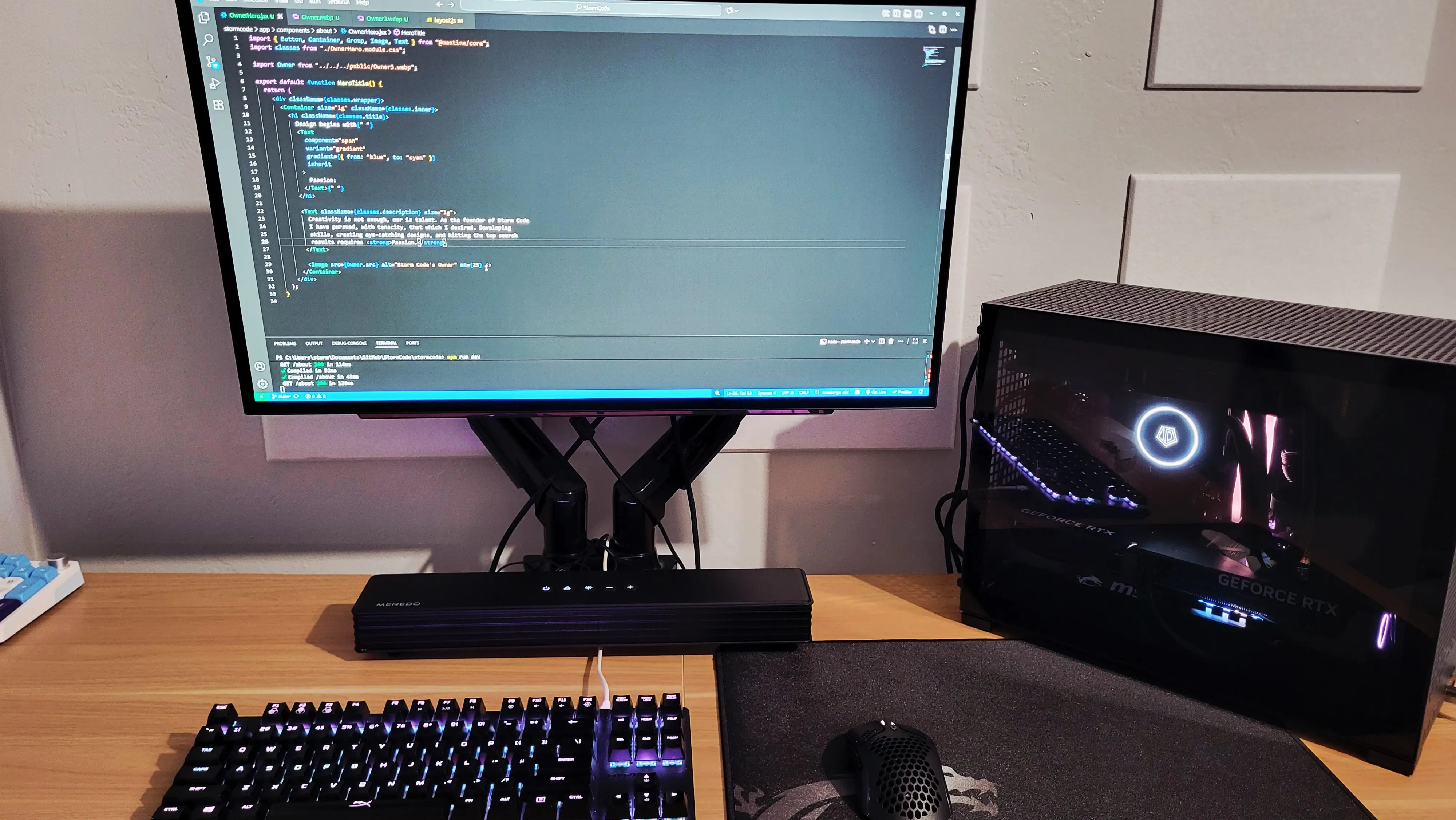 Storm Code's PC Setup